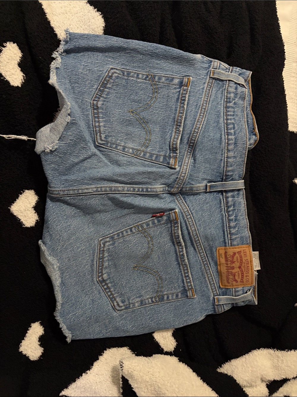 Levi's Light Blue Denim Cutoff Shorts